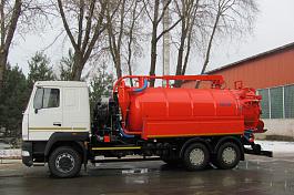 Машина илососная КО-530-09 шасси МАЗ 6312С9 (14+1,6 м3, насос 2150 м3/час, сист. гидроразмыва)