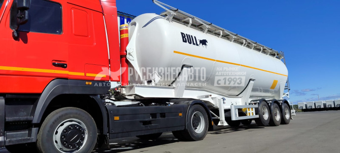 Купить ППЦ материаловоз (мука, комбикорм)  BULL (45 м3, алюминий, 3 оси SAF, WABCO, самосвальный) в компании Русбизнесавто - изображение 5
