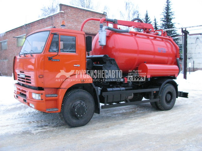Купить Машина илососная КО-530-25 КАМАЗ 53605 (ил 8м3, вода 740 л., сист. гидроразмыва) в компании Русбизнесавто - изображение 0