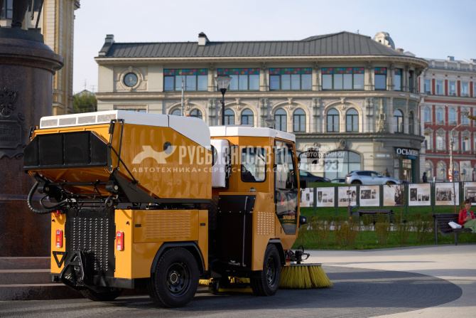 Купить Универсальная подметальная машина «SWEEPER» ММК-2000 (пылесос, объем бункера для смета 2 куб/м) в компании Русбизнесавто - изображение 1