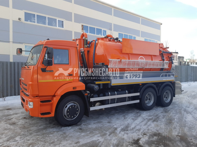 Купить ТКМ-620 (илосос, КАМАЗ-65115, 10+1,5 м3, насос JUROP PVT-280 1850м3/час, сист. гидроразмыва) в компании Русбизнесавто - изображение 1