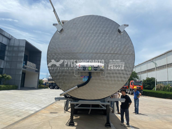 Купить ППЦ-27 BULL  (пищевая, 27 м3, нерж/нерж, 4 отс., система мойки, 4 оси SAF, WABCO) в компании Русбизнесавто - изображение 3