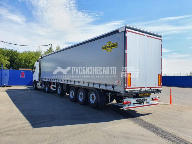 Купить ORTHAUS V4 шторный полуприцеп 13,6 метров, 4 оси ССУ 1150 мм, коники в компании Русбизнесавто - изображение 1