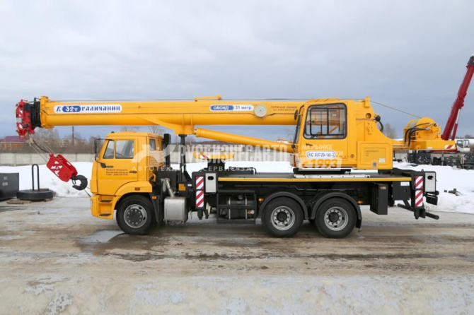 Купить КС 55729-1В-3 автокран 32 т. с гуськом (КАМАЗ-65115) ОВОИД в компании Русбизнесавто - изображение 1