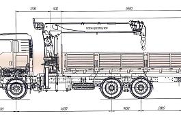 КМУ HOWO T5G (6*4, 400л.с., Евро-5) + SOOSAN SCS746L верх.упр. + борт сталь 6,6м. РМЗ