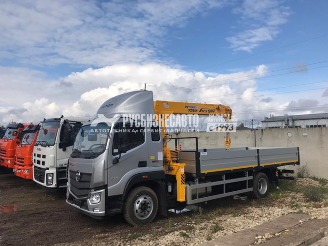 Купить КМУ FOTON Aumark BJ1126 (Евро-5) + SOOSAN SCS514 нижн.упр.,борт алюм.6,2*2,55*0,6м. в компании Русбизнесавто - изображение 1