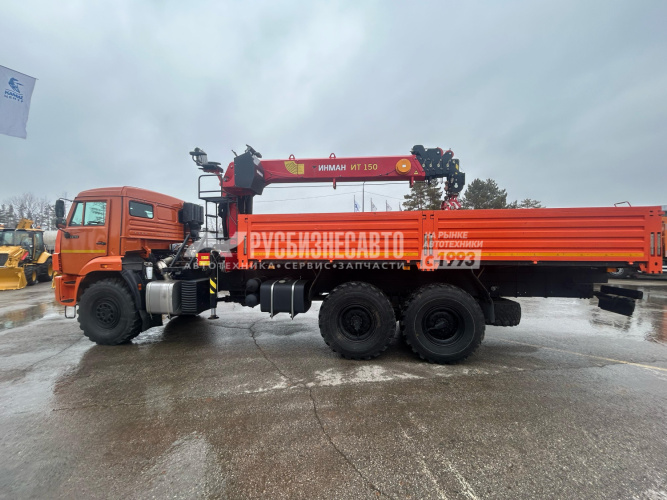 Купить КМУ Камаз 43118 (6х6) + INMAN IT 150 б/у (2023 г.в., 20 653 км., 319 м/ч) (8187) Новая резина в компании Русбизнесавто - изображение 3