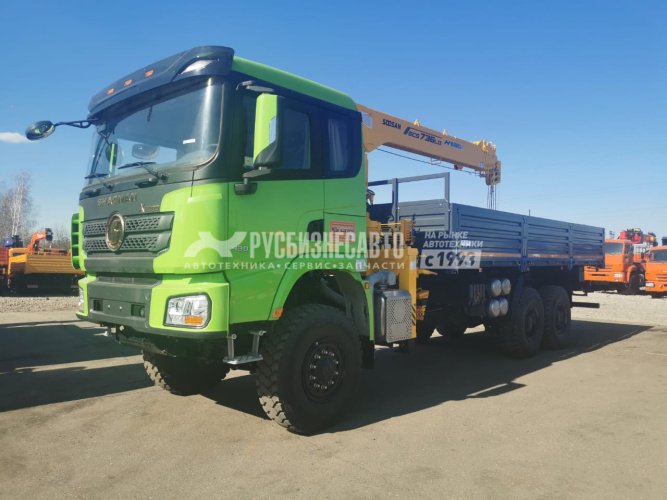 Купить КМУ SHACMAN X3000 SX32586V385 (6*6, Евро-5) + SOOSAN SCS746L верх.упр. + борт сталь 6,9м. в компании Русбизнесавто - изображение 1