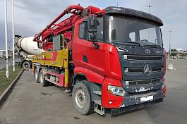 Автобетононасос Sany SY37 RZ-5 160, 6x4 б/у (2023 г., 30 026 км, 2 272 м/ч)(0106)