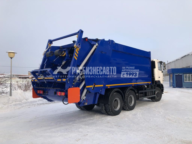 Купить МКЗ-50-22 на шасси МАЗ 631226-585-042, мусоровоз, 22м3 задн. загрузка, портал в компании Русбизнесавто - изображение 1