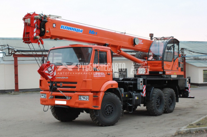 Купить КС 45719-7К автокран 16т. с гуськом (КАМАЗ-43118) в компании Русбизнесавто - изображение 1