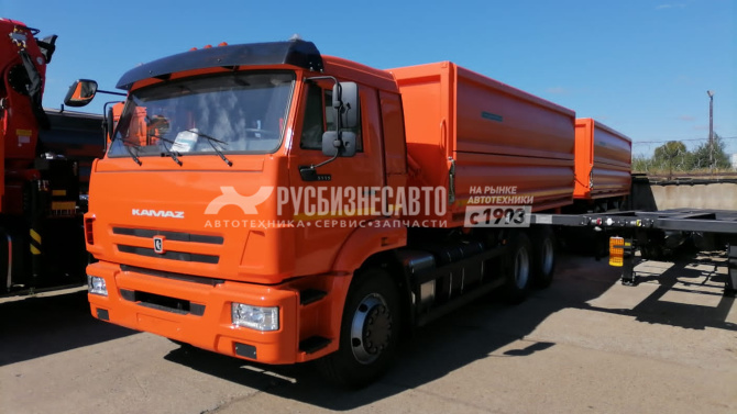 Купить СпецАвтоКам КАМАЗ 68901Е самосвал 3-х сторонний 6100мм. без полога на шасси 65115-23094-50 в компании Русбизнесавто - изображение 1