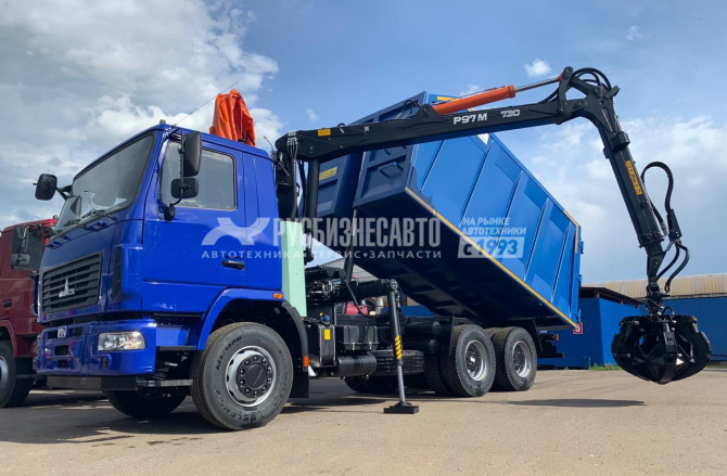 Купить КМУ Ломовоз МАЗ-631226-525-042 (Евро-5), кузов 28 куб., Р97М, захват ГЛ-6М в компании Русбизнесавто - изображение 0