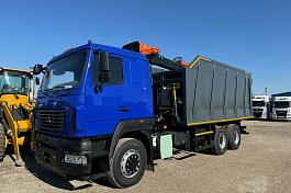 КМУ Ломовоз МАЗ-631228-8575-012 (Евро-5), кузов 30 куб., КМУ Р97М, захват ГЛ-6М