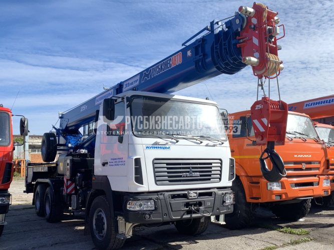 Купить КС 55713-6К-4В автокран 25т. противовес 1,5 т. (МАЗ-6302С5) колесная формула 6х6 ОВОИД в компании Русбизнесавто - изображение 1