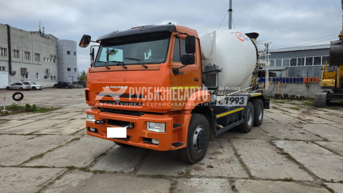 Купить Автобетоносмеситель ТЗА Камаз 6520 9м3 б/у (2023 г.в., 11 511 км.)(1851) в компании Русбизнесавто - изображение 1