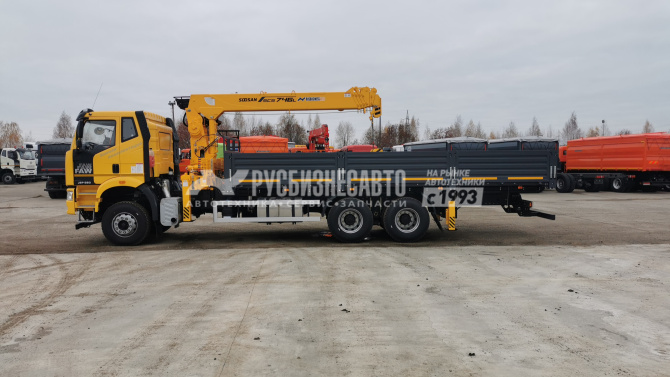 Купить КМУ FAW 3250 (6*4, 390л.с., Евро-5) + SOOSAN SCS746L верх.упр. + борт сталь 8,0м. АМ в компании Русбизнесавто - изображение 4