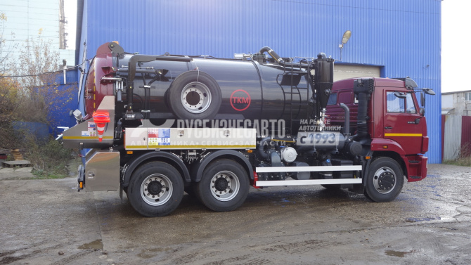 Купить ТКМ-620 (илосос КАМАЗ-65115, 10+1,5 м3, насос JUROP PVT-400 2600м3/час, сист. гидроразмыва) в компании Русбизнесавто - изображение 1