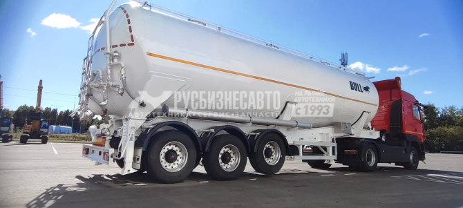 Купить ППЦ материаловоз (мука, комбикорм)  BULL (45 м3, алюминий, 3 оси SAF, WABCO, самосвальный) в компании Русбизнесавто - изображение 0