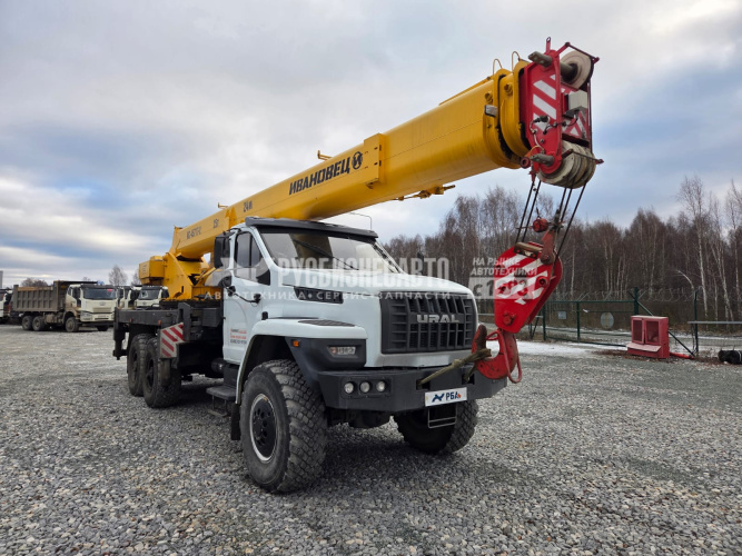 Купить Автокран Ивановец КС-45717K-2 на шасси УРАЛ 6х6 б/у (2022г.;23 407 км;872 м/ч)(0106) в компании Русбизнесавто - изображение 5