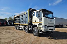 Самосвал FAW J6 (8x4) б/у (2022 г., 49 133 км.)(6962) - передние шины новые