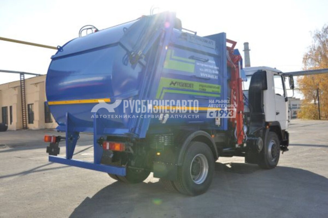 Купить МК-3554-02 на шасси МАЗ 5550С3-540-000 Мусоровоз (маятниковая плита) в компании Русбизнесавто - изображение 0