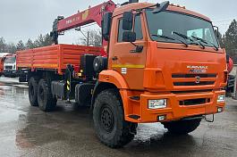 КМУ Камаз 43118 (6х6) + INMAN IT 150 б/у (2023 г.в., 20 653 км., 319 м/ч) (8187) Новая резина