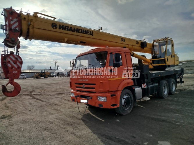 Купить Автокран Ивановец КС-45717К-1(овоид) шасси КАМАЗ 65115 6х4 б/у (2021г, 8 500 км)(0103) в компании Русбизнесавто - изображение 3