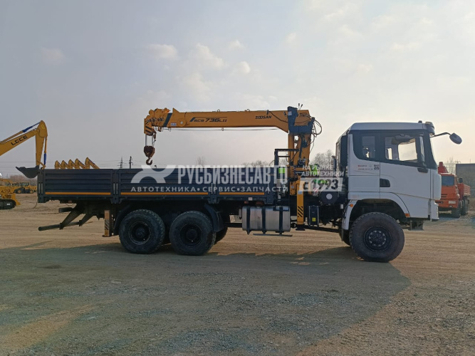 Купить КМУ SHACMAN X3000 SX32586V385 (6*6, Евро-5) + SOOSAN SCS736LII верх.упр. б/у (2023г. 64684км) (0016) в компании Русбизнесавто - изображение 2