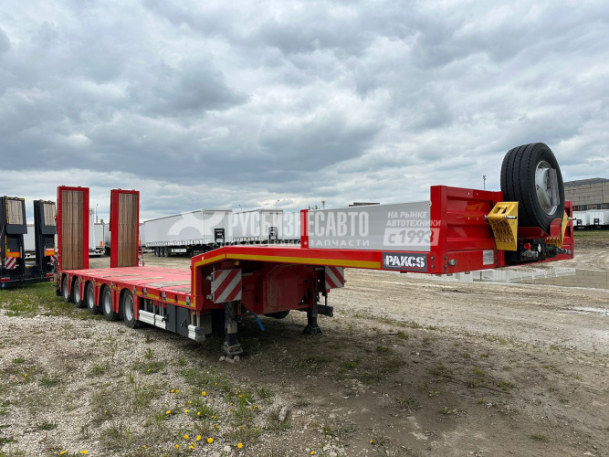 Купить Kassbohrer LOWBED (ISO PAKCS), П/п трал раздвижной, 5 осей, г/п 58,5т, 10 градусов аппарели в компании Русбизнесавто - изображение 1