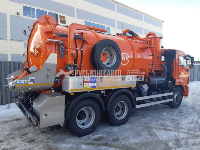 Купить ТКМ-620 (илосос КАМАЗ-65115, 10+1,5 м3, насос JUROP PVT-400 2600м3/час, сист. гидроразмыва) в компании Русбизнесавто - изображение 14