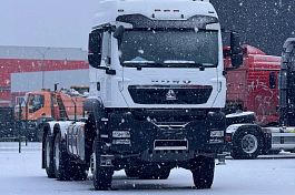 Тягач HOWO T5G 6x6 ( ZZ4407V395GE1 ) / без АДР c КОМ / 315/80R22.5 двухскат