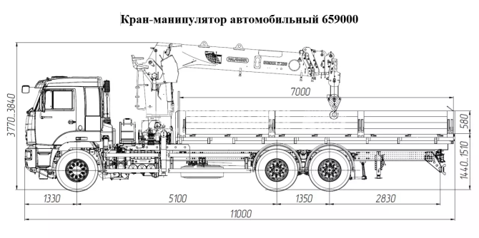 Купить КМУ КАМАЗ 65117-104020-49 (Евро-5) + ИНМАН ИТ-200 + борт алюминий 7,0м. КЦК в компании Русбизнесавто - изображение 1