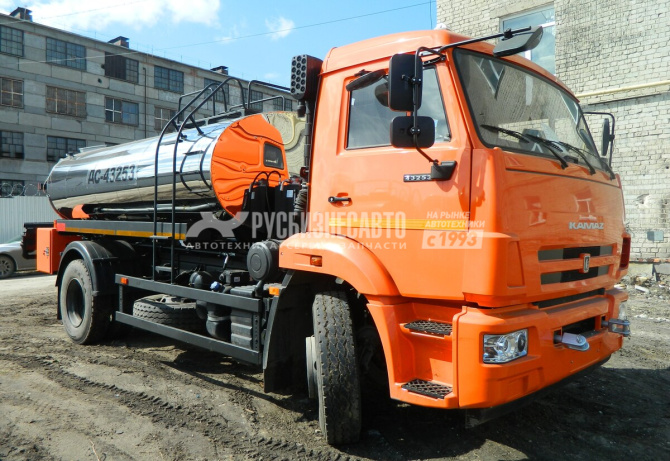 Купить Автогудронатор ДС-43253 на шасси КАМАЗ-43253-2010-69 (точн.доз+авт.горелка+удлинитель розлива) в компании Русбизнесавто - изображение 1