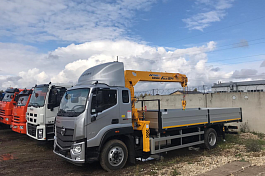 КМУ FOTON Aumark BJ1126 (Евро-5) + SOOSAN SCS514 нижн.упр.,борт алюм.6,2*2,55*0,6м.