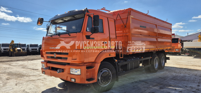Купить СпецАвтоКам КАМАЗ 68901G бортовой зерновоз 27,6 м3 на шасси 65115-3094-48 в компании Русбизнесавто - изображение 3