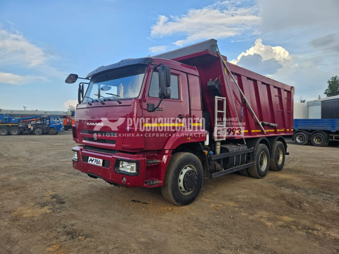 Купить КАМАЗ 6520-B5 самосвал ДВС Cummins б/у (2023 г., 40 002 км.)(9732) - новая резина зад. ось в компании Русбизнесавто - изображение 7