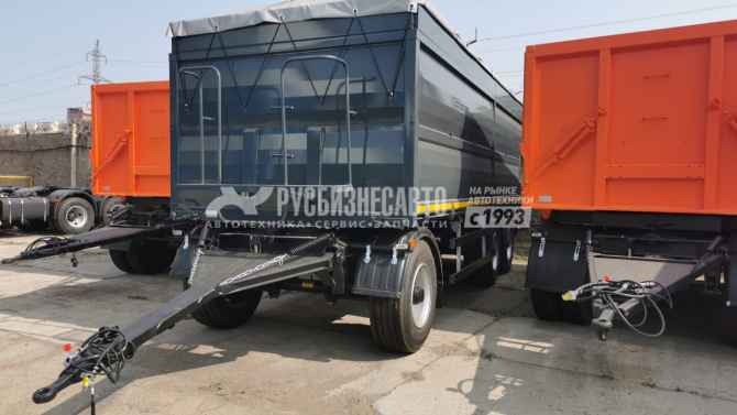 Купить СпецАвтоКам 83703G прицеп бортовой зерновоный 30м3 пневмо подвеска в компании Русбизнесавто - изображение 1