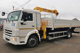 КМУ КАМАЗ 4308-3084-69 (Евро-5) + SOOSAN SCS334 нижн. упр. + борт сталь 6,2м.