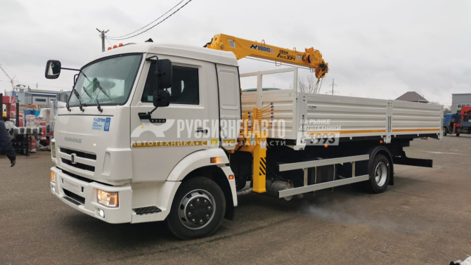 Купить КМУ КАМАЗ 4308-3084-69 (Евро-5) + SOOSAN SCS334 нижн. упр. + борт сталь 6,2м. в компании Русбизнесавто - изображение 0