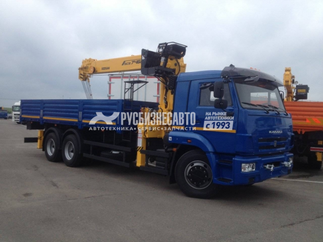 Купить КМУ КАМАЗ 65117-3010-48 (Евро-5) + SOOSAN SCS746L верх.упр. + борт сталь 6,8м. в компании Русбизнесавто - изображение 0