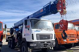 КС 55713-6К-4В автокран 25т. (МАЗ-6302С5) колесная формула 6х6 ОВОИД