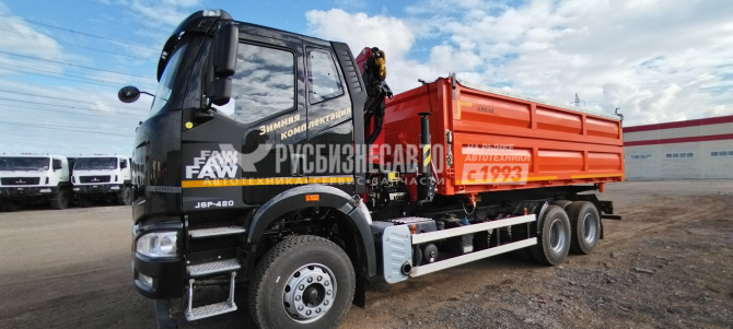Купить КМУ Самосвал FAW 3250 (6*4, 420л.с., Евро-5) + ИНМАН ИМ-150N нижн.упр. + самосвальный кузов 20м3 в компании Русбизнесавто - изображение 0