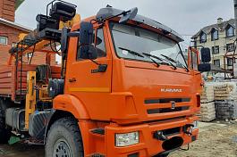 КМУ КАМАЗ 43118-23027-50 + SOOSAN SCS866LS+бур 400мм.+борт ст.6.2м. б/у (2021г., 7 000 км., 250 м/ч)