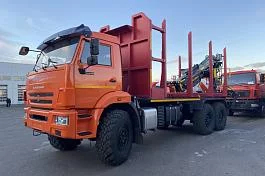 КМУ Сортиментовоз КАМАЗ 43118-73094-50 (Евро-5, без спалки) + КМУ VM10L74 на заднем свесе