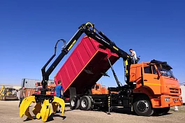 КМУ Ломовоз КАМАЗ-65115-923094-50 (Евро-5), кузов 30 куб. (ТЗА), VM10L74M, захват RG-25
