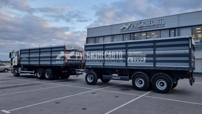 Купить ПЛАНЕТА 852911В прицеп самосвал,рессорная подвеска, 30 м.куб., г/п 17т в компании Русбизнесавто - изображение 6