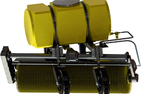Щетка МК-3 (МКЗЛ)- с баком для воды (бак 500л, на базе МК-2, усиленные колеса)
